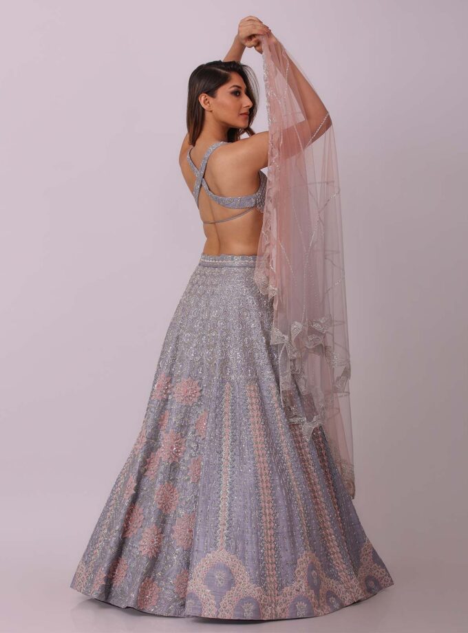 Grey Lehenga Set