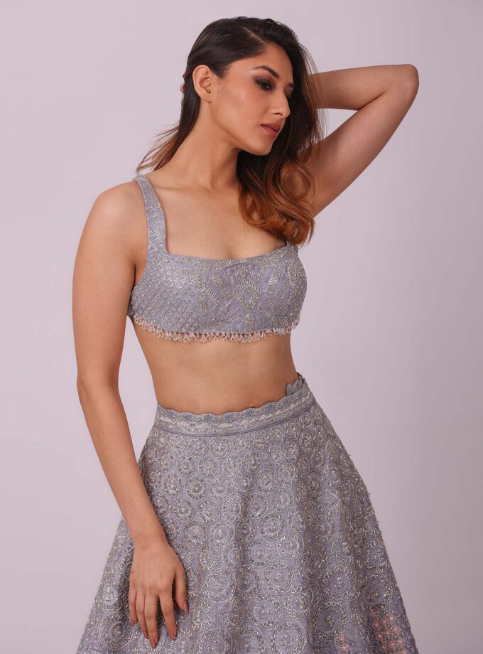 Grey Lehenga Set