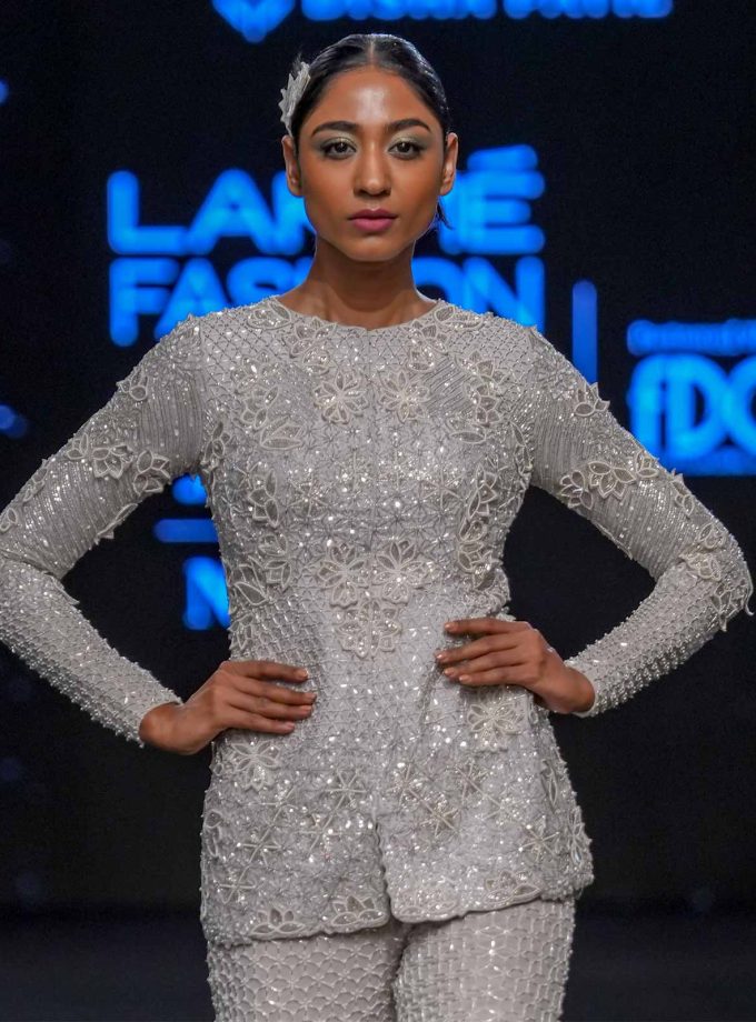 EMBELLISHED JACKET WITH PANT